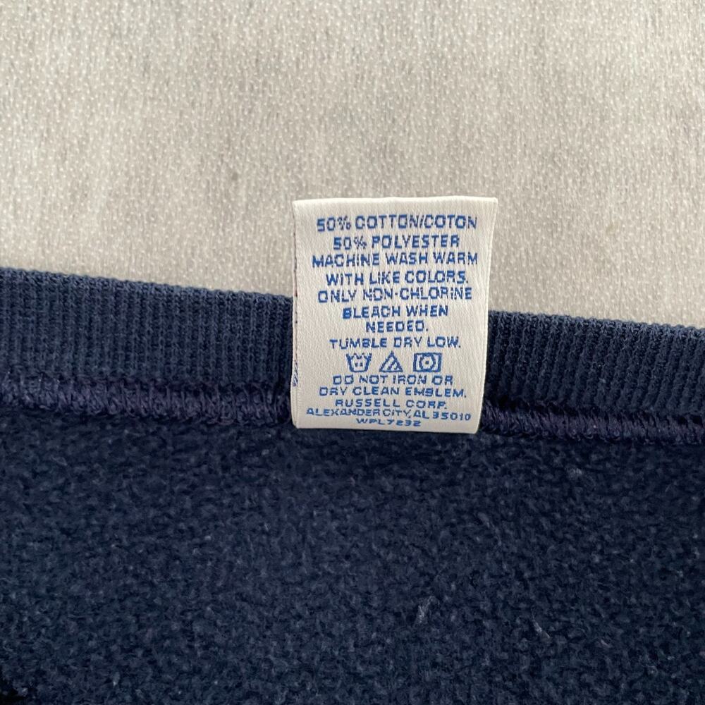 VINTAGE Michigan Wolverines Sweater Adult 2XL Blue Crew Neck Pullover Mens XXL - Picture 6 of 10